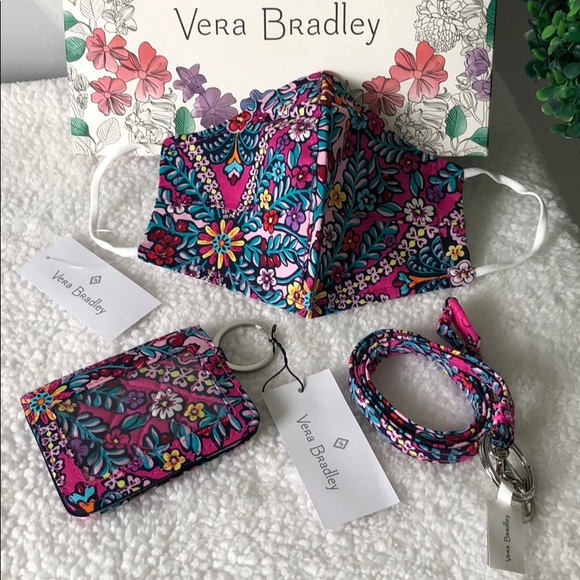 Vera Bradley Accessories - 🆕Vera Bradley Campus ID & Mask set Kaleidoscope